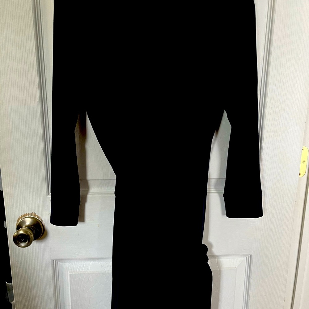 The famous Diane Von Furstenburg wrap dress in navy blue - jersey material